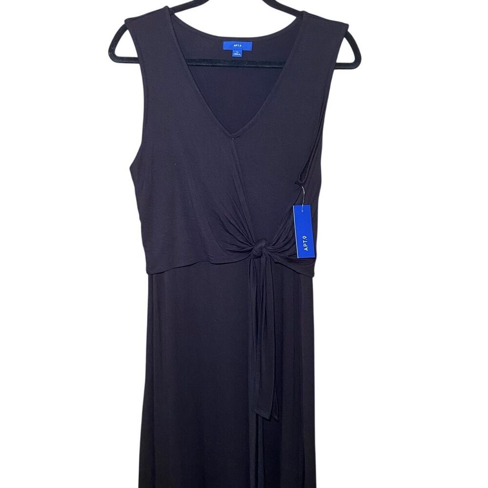 Apt 9 - NWT - Black Tank Top Dress - Adjustable Tie Detail